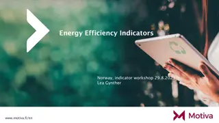Energy Efficiency Indicators