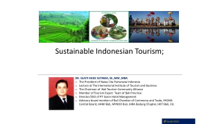 Sustainable Indonesian Tourism