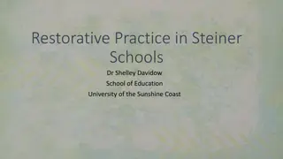 Restorative Practice in Steiner Schools
