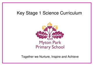 Key Stage 1 Science Curriculum - Working Scientifically and Autumn Term Lessons