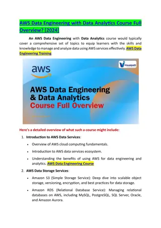 AWS Data Engineering Online Training Institute in Hyderabad, Ameerpet 2024