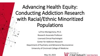 Addressing Racial/Ethnic Disparities in Addiction Research