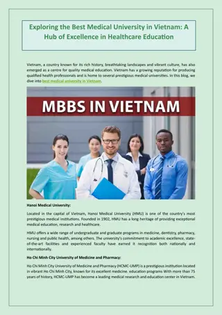 Exploring the Best Medical University in Vietnam