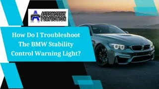 How Do I Troubleshoot The BMW Stability Control Warning Light