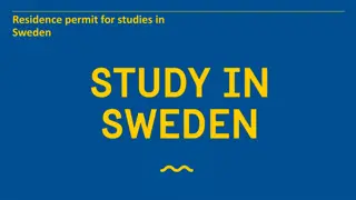 Guide to Residence Permit for Studies in Sweden