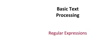 Understanding Regular Expressions for Text Processing