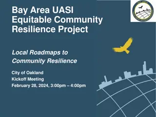 Community Resilience Project Kickoff Meeting Overview