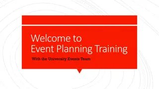 University Events Team - Event Planning Training
