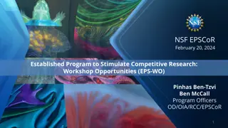 NSF EPSCoR Workshop Opportunities Program Overview