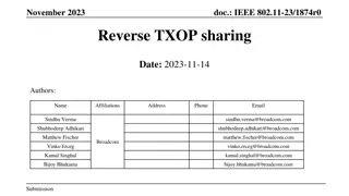 IEEE 802.11-23/1874r0: Reverse TXOP Sharing for Improved Wireless Communication