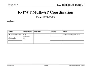 Enhancing R-TWT with Multi-AP Coordination in IEEE 802.11 Networks
