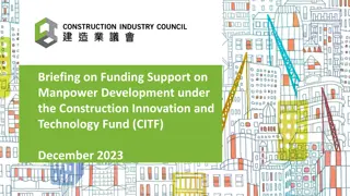 CITF Manpower Development Funding Support Overview