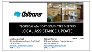 Caltrans District 12 Local Assistance Update - March 27, 2024