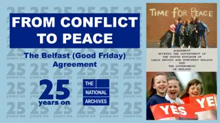 Journey of Conflict to Peace: Northern Ireland and the Belfast Agreement