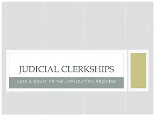 JUDICIAL CLERKSHIPS