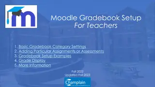 Moodle Gradebook Setup Guide for Teachers