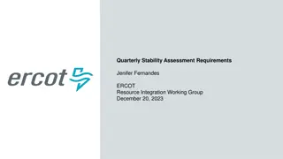 Quarterly Stability Assessment Requirements and Planning Guide