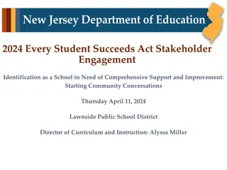 Understanding Every Student Succeeds Act - Stakeholder Engagement and School Improvement