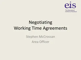 Negotiating Working Time Agreements in Educational Institutions