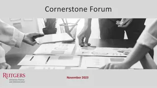 Cornerstone Forum November 2023 - Event Highlights and Updates