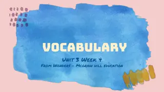 Vocabulary