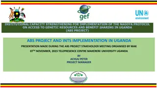 Strengthening Institutional Capacity for Nagoya Protocol Implementation in Uganda