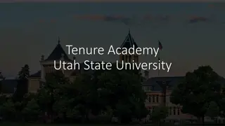 Tenure Academy Utah State University