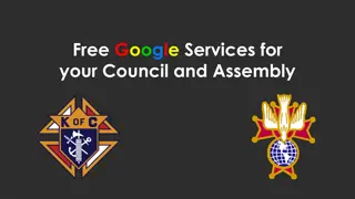 Free Google Services for Councils and Assembly