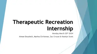 Therapeutic Recreation Internship