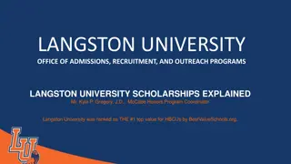 Langston University Scholarships and Tuition Information for 2023-24