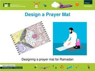 Designing a Prayer Mat for Ramadan - Creative Inspiration and Cultural Significance