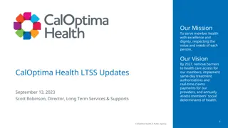 CalOptima Health LTSS Updates - September 13, 2023