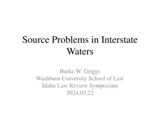 Source Problems in Interstate Waters