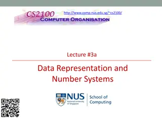 Data Representation and Number Systems