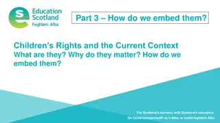 Promoting Children's Rights in Education for Scotland's Learners