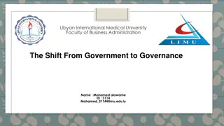 The Shift from Government to Governance