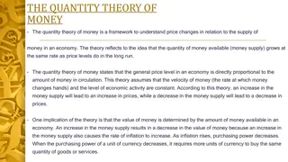 Understanding the Quantity Theory of Money