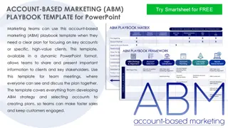 ACCOUNT-BASED MARKETING (ABM). PLAYBOOK TEMPLATE for PowerPoint