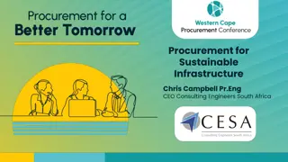 Sustainable Infrastructure Procurement Practices in South Africa