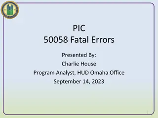 Importance of Correcting PIC Errors in HUD Form 50058 Submissions