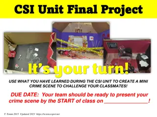 CSI Unit Final Project: Mini Crime Scene Challenge