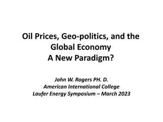 Global Energy Dynamics: Oil Prices, Geo-politics, and Economic Shifts