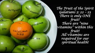 Exploring the Nine Vitamins of the Fruit of the Spirit