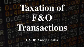 Understanding Taxation and Reporting of Futures and Options (F&O) Transactions