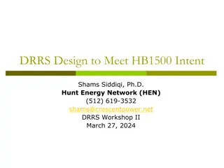 DRRS Design to Meet HB1500 Intent