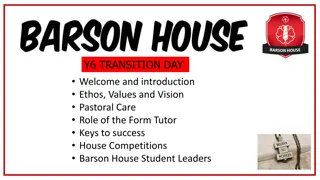 Barson House Welcome and Vision at Holmfirth High School