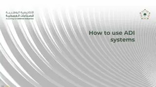 Guide to Accessing ADI Systems and Services at GAMI