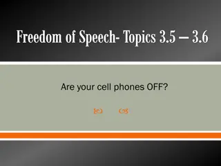 Freedom of Speech-Topics 3.5 – 3.6