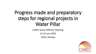 Progress and Preparatory Steps for Regional Water Projects in CAREC Water Pillar
