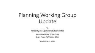 Planning Working Group Update - September 7, 2023